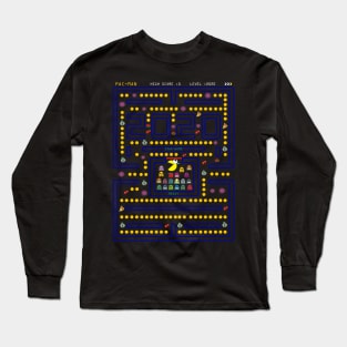 Pac-man Corona virus Long Sleeve T-Shirt